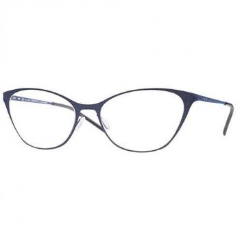 Italia Independent II 5215 CRK.021 Women's Eyeglasses Blue Size 53 (Frame Only) - Blue Light Block Available