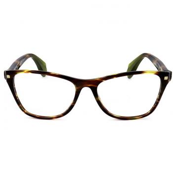 Montura de Gafas para Mujer Alyson Magee AMO 012 BROWN CLEAR GREEN, Armazones Marrones, Lentes Recetadas 52