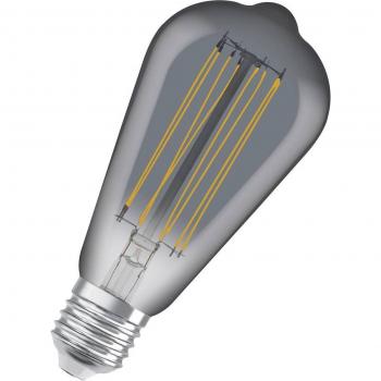 Ledvance Vintage 1906 LED E27 Pera Smoke 11W 500lm - 818 Luz muy Cálida | Regulable - Reemplazo 42W