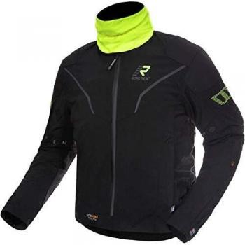 Rukka Elas - Chaqueta textil para moto, color negro y amarillo