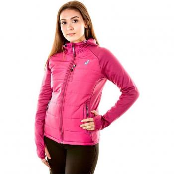 Chaqueta deportiva para mujer Joluvi Hybrid Fucsia