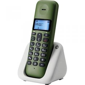 Motorola Schnurloses teléfono analog T301 manos libres Oliv, blanco