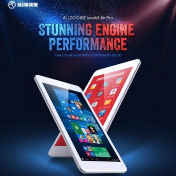 Alldocube (Cube) iwork 8 Air Pro - 8 Tablet PC Windows 10 + Android 5.1 (IPS Pantalla 1200x1920P, 2+ 32GB, Dual Cámaras 2.0Mp, Intel Cherry Trail X5-Z8350, Dual Sistema, 3500mAh, HDMI)