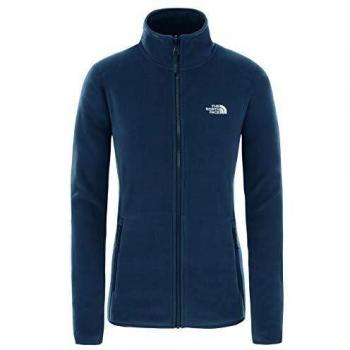 The North Face 100 Glacier - Chaqueta Polar con Cremallera para Mujer, Color Azul, Color Verde Azulado, tamaño XS