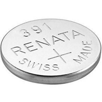 Renata - Pila botón óxido de plata 391 RENATA 1.55V 50mAh - Blister