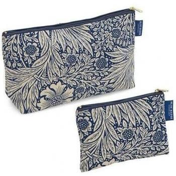 De color azul insignia con mensaje en inglés compañía de a juego para ampliar el juego de pinceles de fibra diseño de Laurie baars juego de fregaderos de cama de algodón Marigold o cama de matrimonio William Morris bolsa para palos de golf Toiletry y