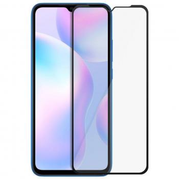 Protector de Cristal Templado Negro para Xiaomi Redmi 9A