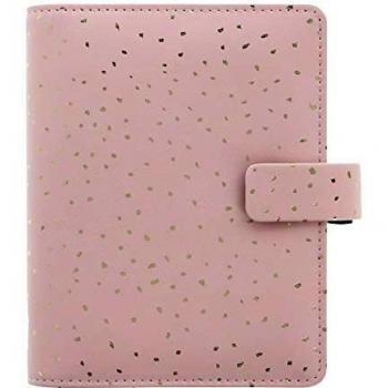 Filofax Organizador de confeti de bolsillo de cuarzo rosa