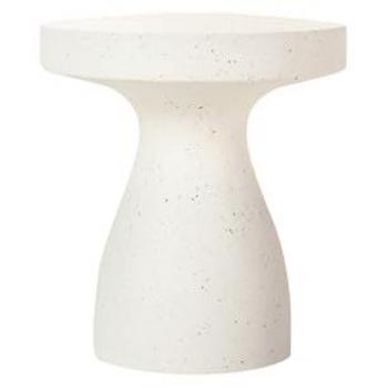 Mesa Auxiliar Adda Home Blanco Terrazo 51x51x55 Cm - Alta Calidad y Estilo Elegante, Fibra de Vidrio