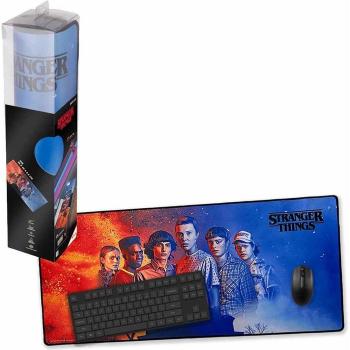 Alfombrilla de Ratón y Protector de Escritorio con Diseño de Stranger Things - Ideal para PC, Netflix, La Casa de Papel y Juego Caramal