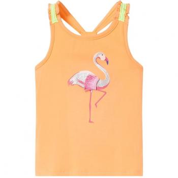 Camiseta de tirantes infantil naranja 104