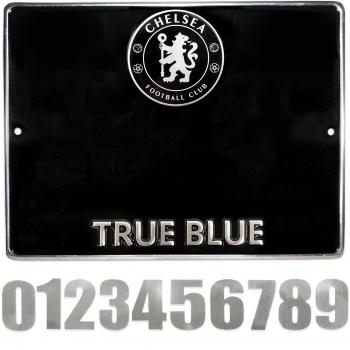 Chelsea FC - Placa Oficial para Poner el número de una casa - Metal