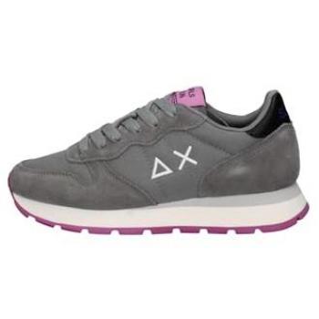 Sun68 Ally Solid Nylon Sneakers for Women in Medium Grey