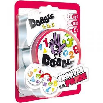 Asmodee- Dobble 123 Blister, Color jeu d'ambiance