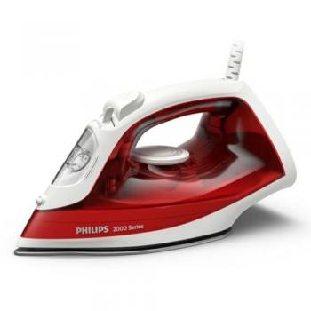 Plancha de Vapor Philips DST2010/40 - 2000 W - Suela Anti-adherente - Flujo de Vapor 25 g/min - Roja