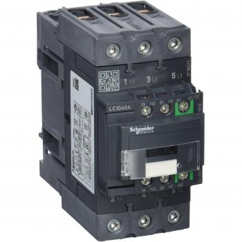 Contactor TeSys D Schneider LC1D40ABNE, 3 polos, AC3, 40A, 440V, bobina de 24-60V