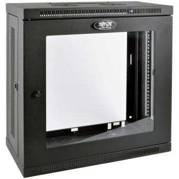 Tripp Lite SRW12U13G SmartRack 12U Very Low-Profile Patch-Depth Wall-Mount Small Rack Enclosure with Clear Acrylic Window