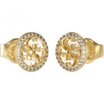 Pendientes Guess Life In 4G JUBE02136JWYGT-U para Mujer en Acero Inoxidable Dorado con Logo 4G Calado