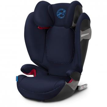 Cybex - Silla de coche grupo 2/3 Solution S-fix, para coches con y sin ISOFIX, 15-36kg, desde los 3 hasta los 12 años aprox., Indigo Blue