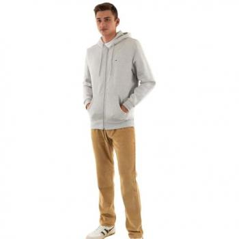 Tommy Jeans Regular Fit Zip Hoodie Silver Grey Heather XXL