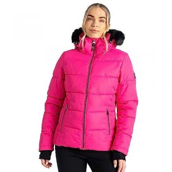 Dare2b Chaqueta Glamorize IV Rosa, chaqueta para mujer, color rosa puro, talla 42
