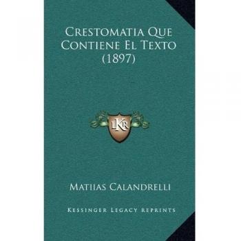 Crestomatia Que Contiene El Texto