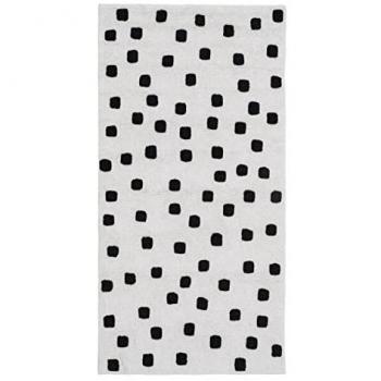 Alfombra Infantil Carol 175 x 90 cm Algodón - Blanco/Negro - Diseño Infantil
