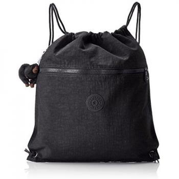 Kipling Supertaboo, Mochila Con Cordón Unisex Adulto, Negro