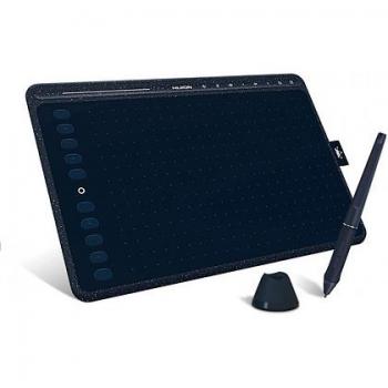 Tableta Gráfica Huion HS611 Azul con 5080 LPI, Tamaño 258,4 x 161,5 mm y Sensibilidad a la Presión de 8192 Niveles