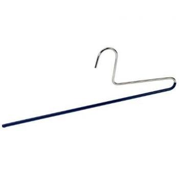 Percha Antideslizante para Pantalones Baggy 1 - Metal Cromado, 34.5 x 11.5 x 0.6 cm