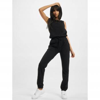Urban Classics Women's Black Lace Block Jumpsuit