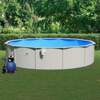 Piscina con Bomba de Filtro de Arena 550x120 cm