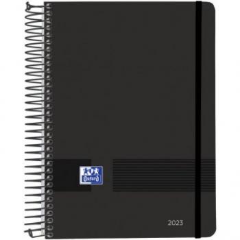 Agenda Anual 2023 Oxford Live&Go A5 Día Página Negra