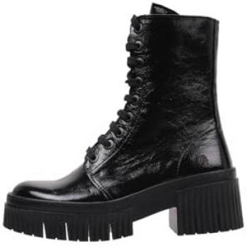 Botines con tacón Art 1375 PATENT FLASH BLACK/YORK para Mujer, color Black, tipo de producto: Botas de Piel, modelo 113751101003_001, talla 38 EU, estilo Plano, altura del