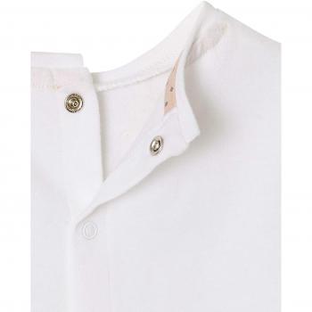 VERTBAUDET Camiseta con Motivo y Lazo bebé niña Blanco Claro Liso con Motivos 1-3 Meses, 60CM