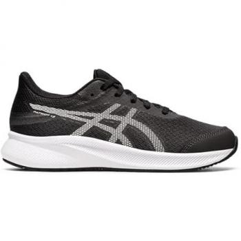 Zapatillas de running Asics Patriot 13 GS negro infantil, características: diseño ligero y transpirable, suela de goma para mejor tracción, amortiguación en la entresuela, plantilla acolchada para mayor comodidad, ideal para