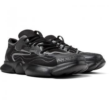 Zapatillas Deportivas Camper Karst para Mujer - Negro y Gris, Talla 37, Tela de Algodón