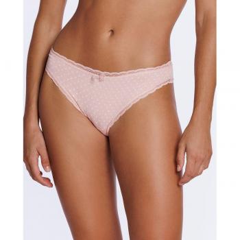 Pack de 2 bragas de algodón con encaje y elástico