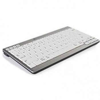 Teclado Inalámbrico Ergonomico BakkerElkhuizen UltraBoard 950 Bluetooth QWERTY Gris y Blanco