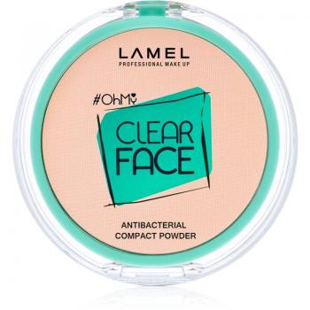LAMEL OhMy Clear Face Compact Powder with Antibacterial Ingredients, Shade 403 Rosy Beige, 6 g