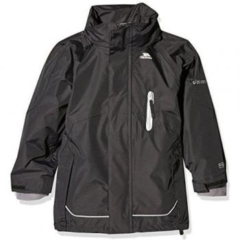 Trespass - Bubble Age 11-12 Prime Rose - Cortavientos para niño, Color Negro/Negro, Talla DE: Age 3-4