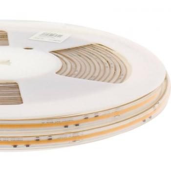 Tira LED 220V COB 640Led/m 15W/m 12,5cm corte 10 metros regulable triac blanco frío