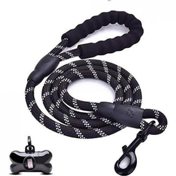 Correas para Perros, con Mango Acolchado Suave y Hilos Altamente Reflectantes, 1,5m de Longitud Nylon Correa de Perro para pequeños, medianos y Perros Grandes