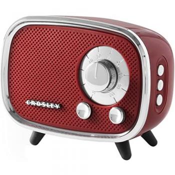 Altavoz Bluetooth Portátil Crosley Rondo Rojo Metálico