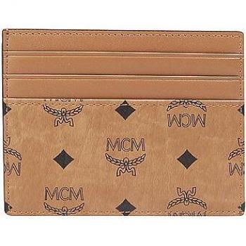 MCM Visetos Original Brown Card Holder - Unisex ID and Credit Card Case