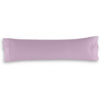 Funda de almohada de algodón malva
