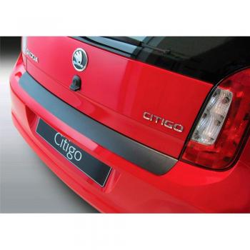 RGM RBP749 Protector del Parachoques Trasero ABS Compatible con Skoda Citigo 3/5 Puertas 2012-2019 Negro