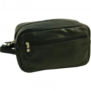 Vagabond Cuero Touch Negro Boxy holdall Neceser de baño