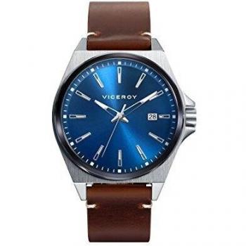 Viceroy Reloj Analógico para Hombre de Cuarzo con Correa en Cuero 471145-37