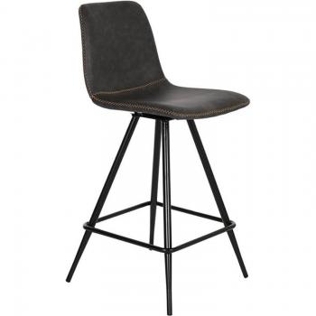 Taburete DKD Home Decor Negro Gris oscuro Metal 41 x 50 x 93 cm